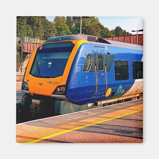 Blauw-gele trein, Sheffield Magneet (Voorkant)