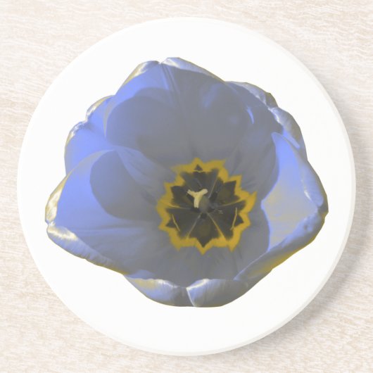 Blauw-gele Tulp Onderzetters (Voorkant)