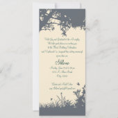 Blauw - Gele uitnodiging voor het hoogwaardigheids (Voorkant)