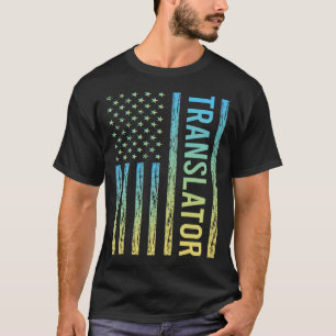 blauw-gele vertaler t-shirt