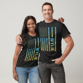 Blauw Gele Vlag - Wylie T-shirt (Unisex)