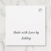 Blauw Gele Waterverf Regendruppels Kleurrijk Bedankjes Labels (Achterkant)