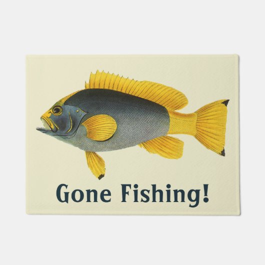 Blauw-gele Zeebaars, Oud-Marineleven Deurmat (Voorkant)