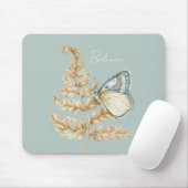 Blauw Geloof Vlinder Muismat (Met muis)