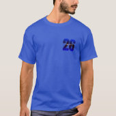 Blauw Gelukkig Nieuwjaar T-shirt (Voorkant)