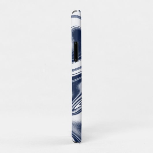 Blauw gemarmerd Case-Mate iPhone case (Achterkant/rechts)