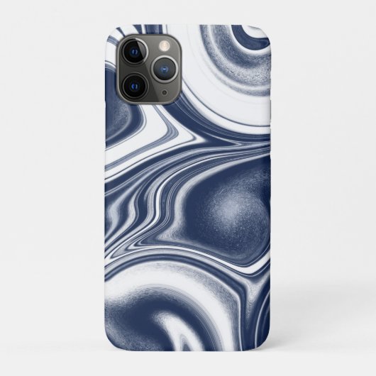 Blauw gemarmerd Case-Mate iPhone case (Achterkant)