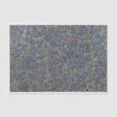 Blauw gemarmerd eindpapier tissuepapier (Voorkant)