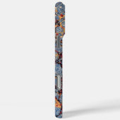 Blauw gemarmerd papier Case-Mate iPhone case (Achterkant / Rechts)