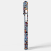 Blauw gemarmerd papier Case-Mate iPhone case (Achterkant / Links)