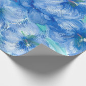 Blauw Gentian-schilderij Cadeaupapier (Hoek)