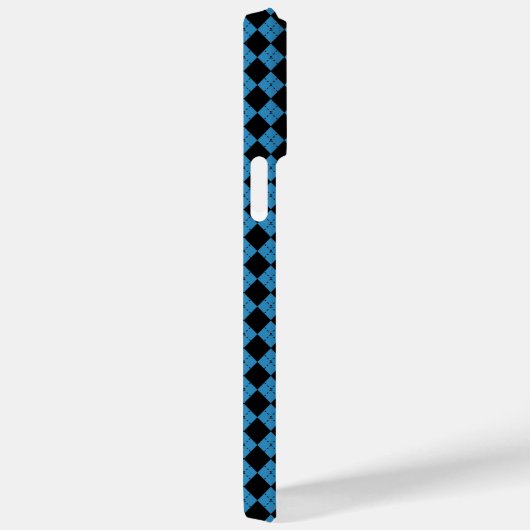 Blauw geometrisch Case-Mate iPhone case (Achterkant / Rechts)