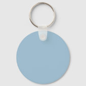 Blauw geometrisch decoratief kruis sleutelhanger (Achterkant)