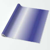 Blauw geometrisch inpakpapier (Uitgerold)