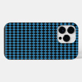 Blauw Geometrisch iPhone Hoesje (Achterkant horizontaal)