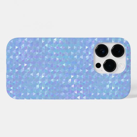 Blauw Geometrisch Mobiel Telefoongeval Case-Mate iPhone Case (Achterkant (horizontaal))