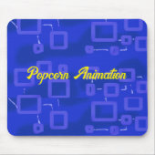 Blauw geometrisch muismat (Voorkant)