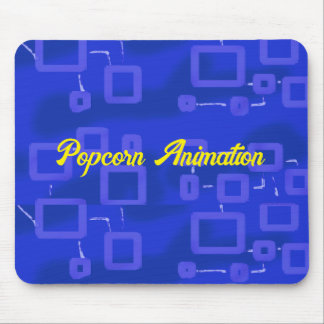 Blauw geometrisch muismat