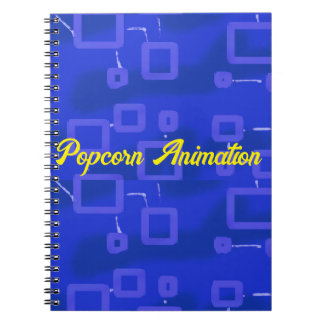 Blauw geometrisch notitieboek