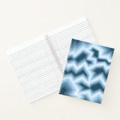 Blauw geometrisch ontwerp notitieboek (Binnen)