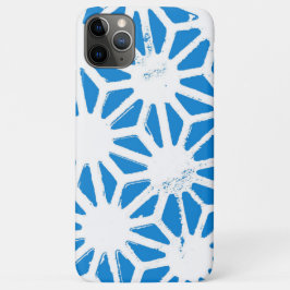 Blauw geometrisch patroon Case-Mate iPhone case