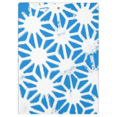 Blauw geometrisch patroon klembord (Achterkant)