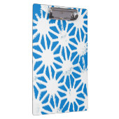 Blauw geometrisch patroon klembord (Rechts)