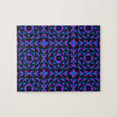 blauw-geometrisch patroon legpuzzel (Horizontaal)