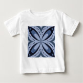 Blauw geometrisch patroon retro stijl (Voorkant)