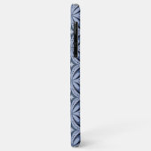 Blauw geometrisch patroon retro stijl Case-Mate iPhone case (Achterkant/links)