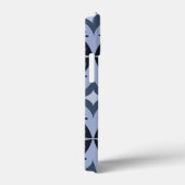 Blauw geometrisch patroon retro stijl Case-Mate iPhone case (Achterkant / Rechts)