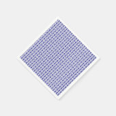Blauw geometrisch patroon servet (Hoek)