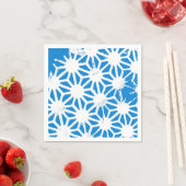 Blauw geometrisch patroon servet (Insitu)