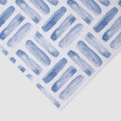 Blauw geometrisch patroon tissuepapier (Detail)