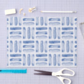 Blauw geometrisch patroon tissuepapier (Craft)