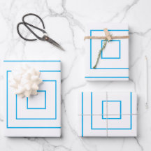 Blauw geometrisch vierkant patroon