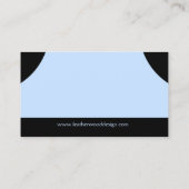 Blauw geometrisch visitekaartje (Achterkant)