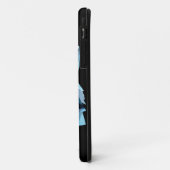 Blauw Geometrisch Wolfhoofd Case-Mate iPhone Case (Achterkant/links)