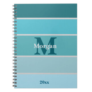 blauw gepersonaliseerd notitieboek