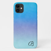 Blauw gepersonaliseerd telefoonhoesje Case-Mate iPhone case (Achterkant)