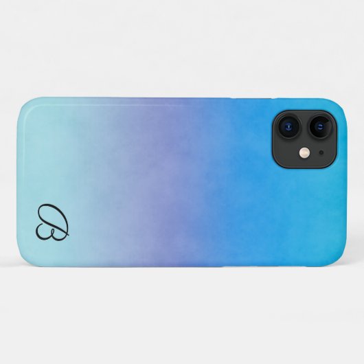 Blauw gepersonaliseerd telefoonhoesje Case-Mate iPhone case (Achterkant (horizontaal))