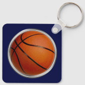 Blauw, Gepersonaliseerde Basketbal Sleutelhangers, Sleutelhanger (Achterkant)