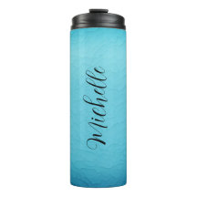Blauw Gepersonaliseerde Naam Thermische Tumbler
