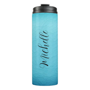 Blauw Gepersonaliseerde Naam Thermische Tumbler Thermosbeker