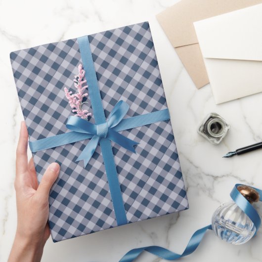 Blauw geplakt Alle gelegenheden Cadeaupapier (Geschenken)