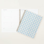 blauw geplakt in wit planner (Display)
