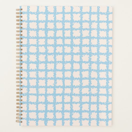 blauw geplakt in wit planner (Voorkant)