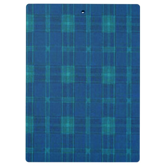 Blauw geplakt klembord (Achterkant)