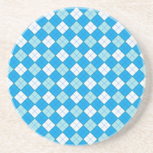 Blauw geplakt Onderzetter