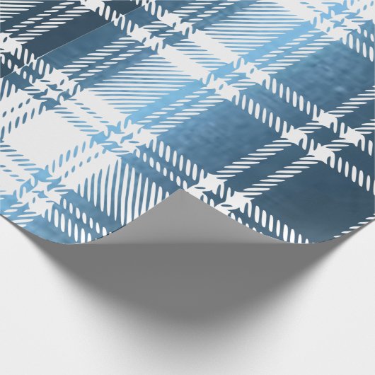 Blauw geplakt papier voor het oppakken van cadeaut (Hoek)